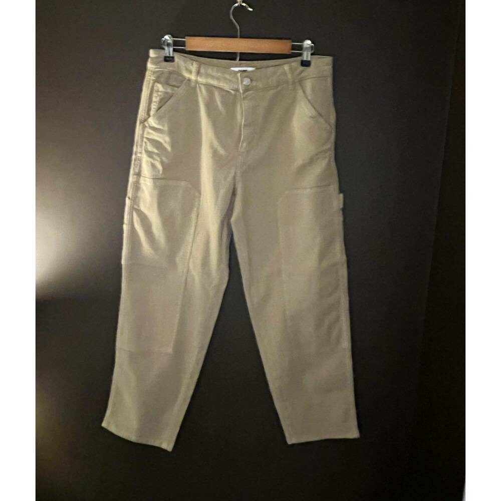 Mavi Luisa Women’s Cargo Utility Pants 30/27 Khaki Tencel Stretch Carpenter